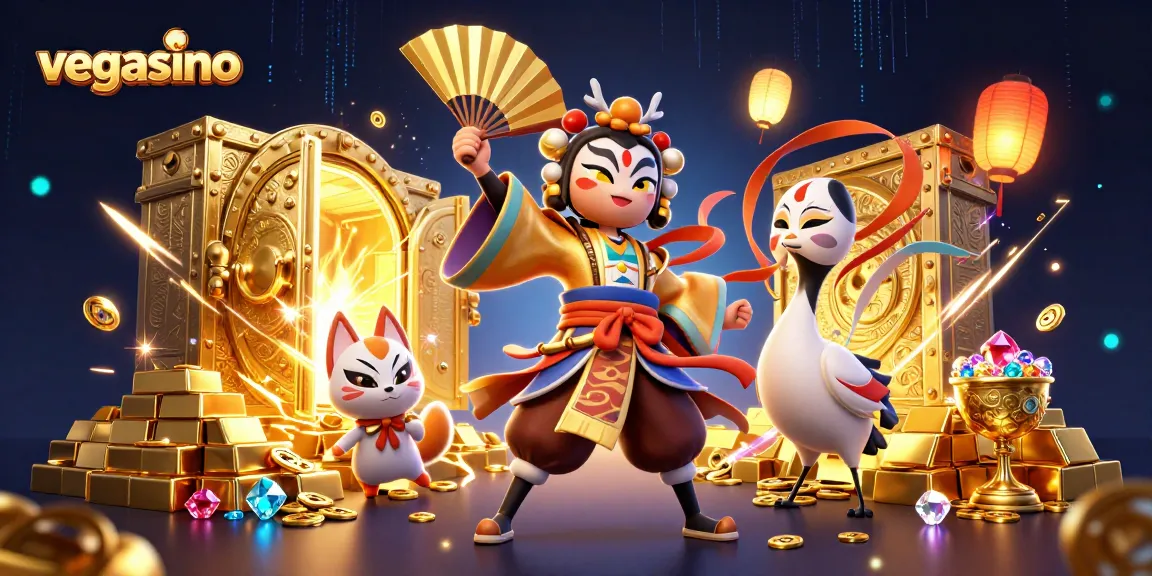 Experience thrilling wins at Vegasino, where kabuki warriors and treasure await!