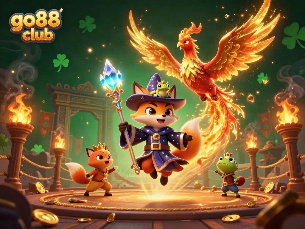 Experience the exciting go88 club with unique mystical characters and dynamic gaming action.