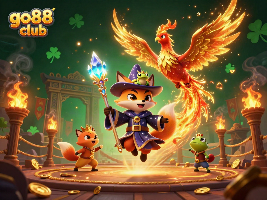 Experience the exciting go88 club with unique mystical characters and dynamic gaming action.
